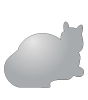 Hochwertige KFZ-Magnetfolie in Katze-Form