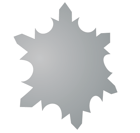 Hochwertige KFZ-Magnetfolie in Schneeflocke-Form