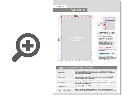 Product Bild getr__nkekarte_mit_3-fach_drahtheftung__endformat_din_a4__32-seitig