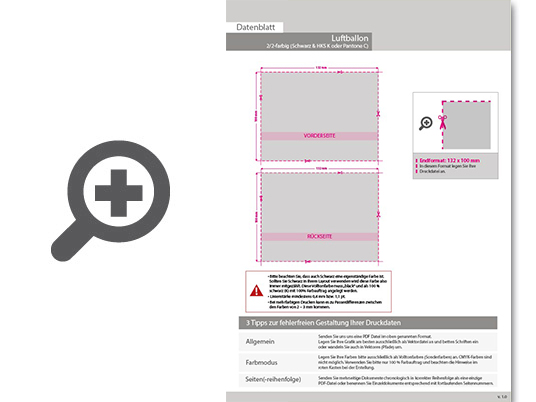 Product Bild luftballon_metallic_Ø_33_cm_2_2-farbig_(schwarz_&_hks_oder_pantone)_zweiseitig_bedruckt