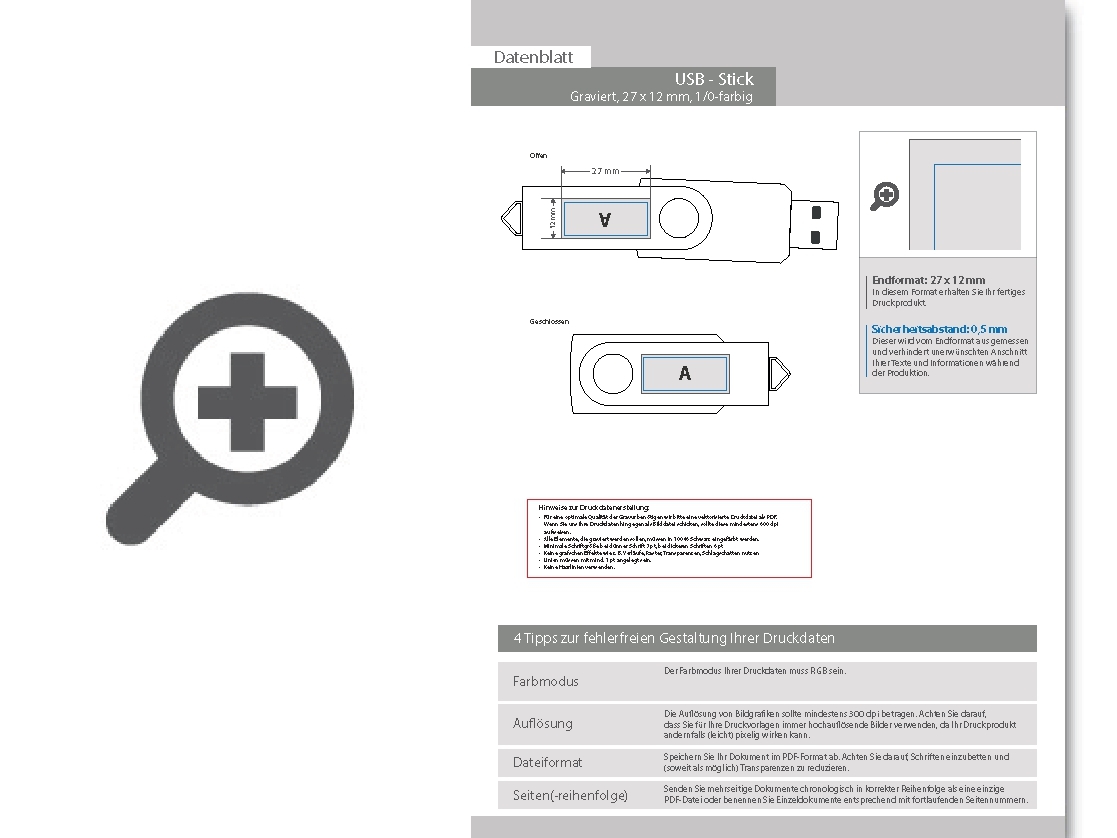 Product Bild usb-stick_16_gb_mit_aluminiumb__gel_mit_einseitiger_lasergravur