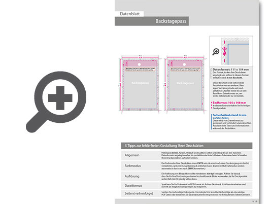 Product Bild backstagepass_11_1_cm_x_15_4_cm_beidseitig_4_4_farbig_bedruckt