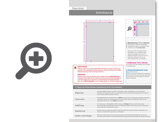 Product Bild eintrittskarte_din_a6_4_4_farbig_mit_beidseitig_partieller_glitzer-lackierung