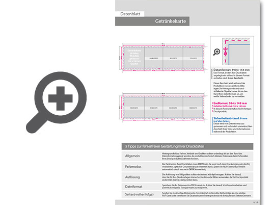 Product Bild getr__nkekarte__gefalzt_auf_quadrat_14_8_cm_x_14_8_cm__8-seiter_(wickelfalz)