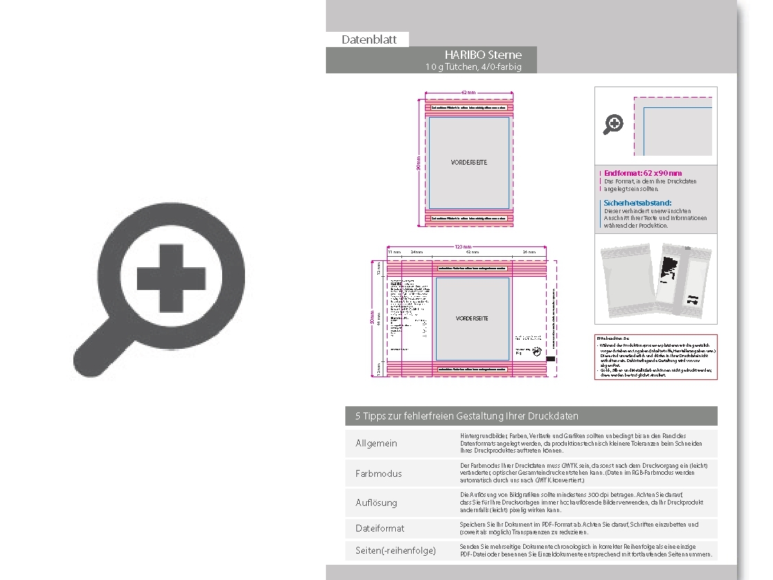 Product Bild haribo_sterne__10g_t__tchen__4_0_farbig_einseitig_bedruckt