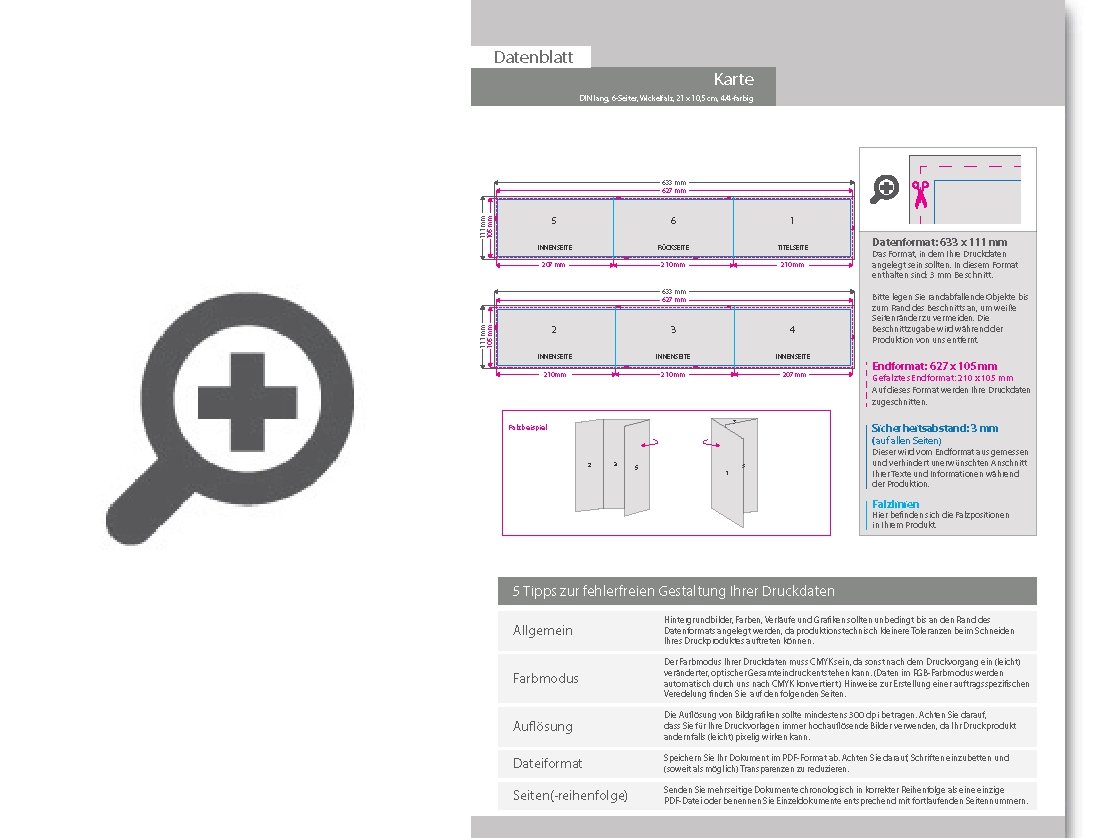 Product Bild einladungskarte__gefalzt_auf_din_lang_quer__vertikaler_wickelfalz__6-seitig