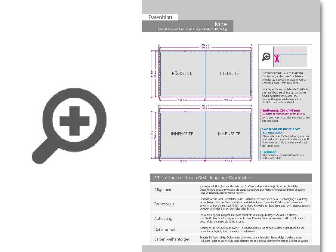 Product Bild einladungskarte__gefalzt_auf_quadrat_14_8_cm_x_14_8_cm__vertikaler_mittelfalz__4-seitig